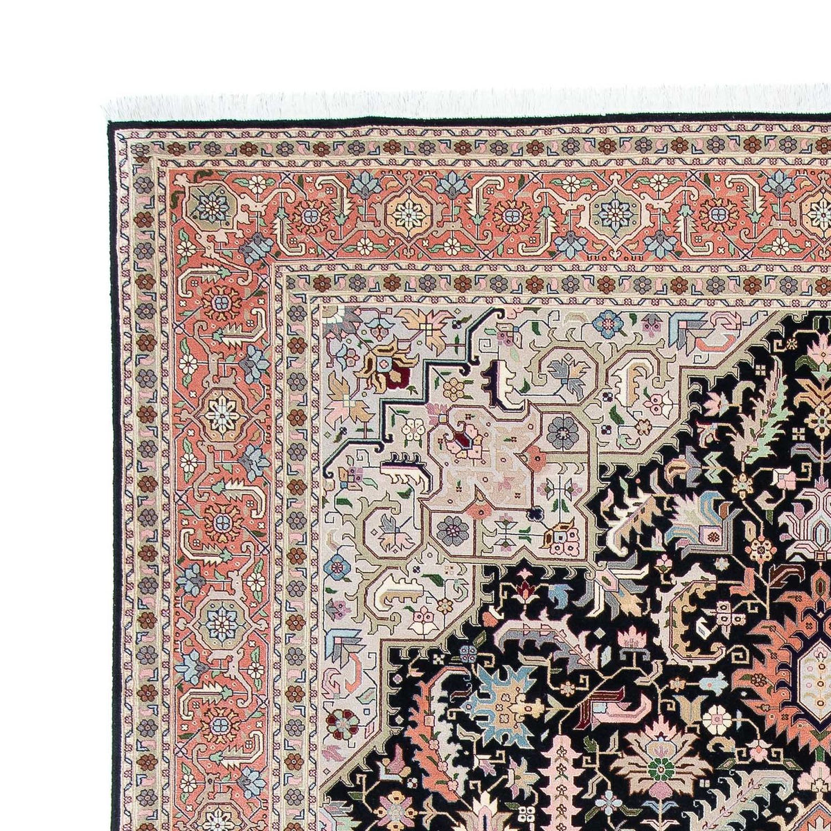 Alfombra Persa - Tabriz - Real - 300 x 204 cm - azul oscuro