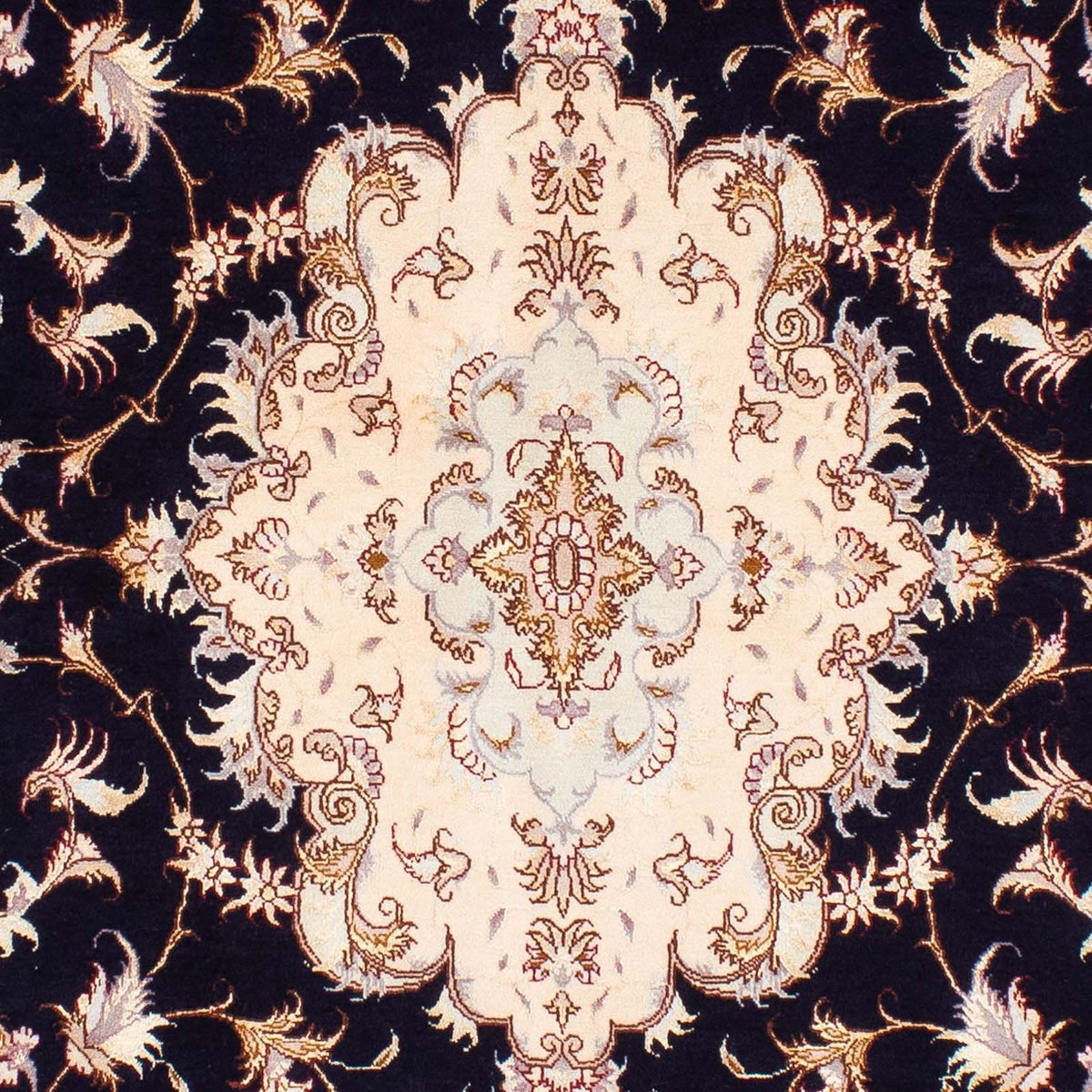 Alfombra Persa - Tabriz - Real - 240 x 167 cm - azul oscuro