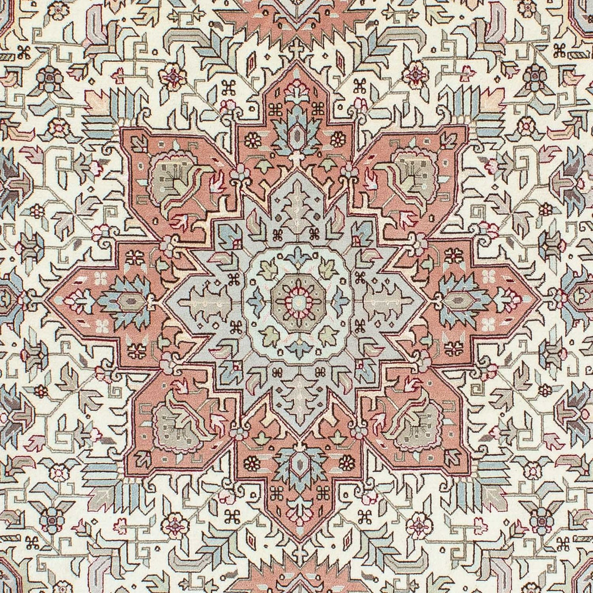 Alfombra Persa - Tabriz - Real - 218 x 152 cm - beige
