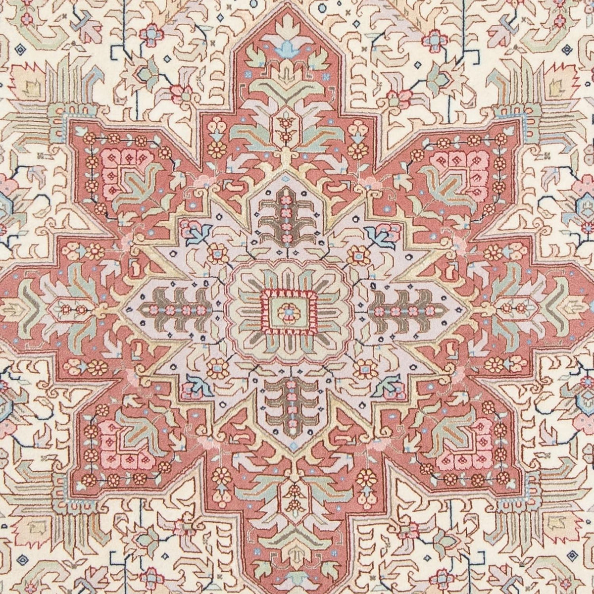Alfombra Persa - Tabriz - Real - 303 x 207 cm - beige