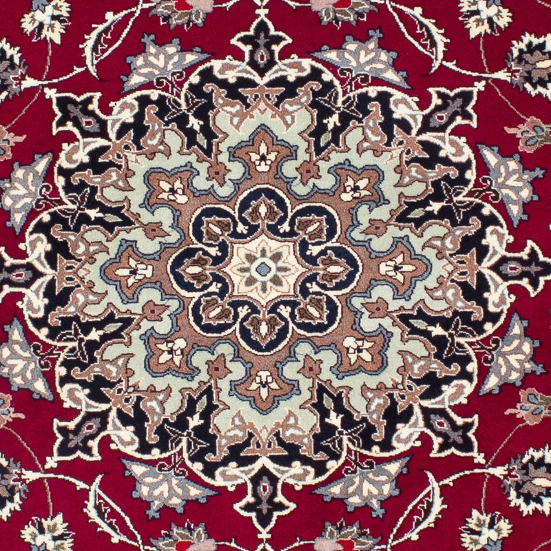 Alfombra Persa - Tabriz - Real - 184 x 154 cm - rojo oscuro