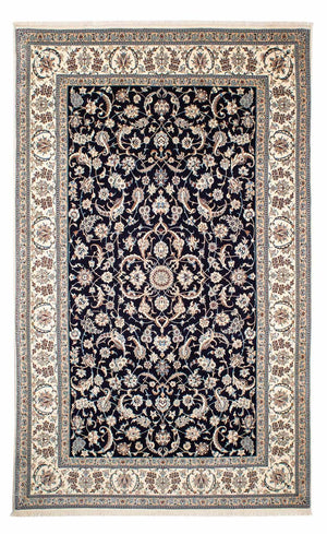 Alfombra Persa - Nain - Prima - 267 x 173 cm - azul oscuro
