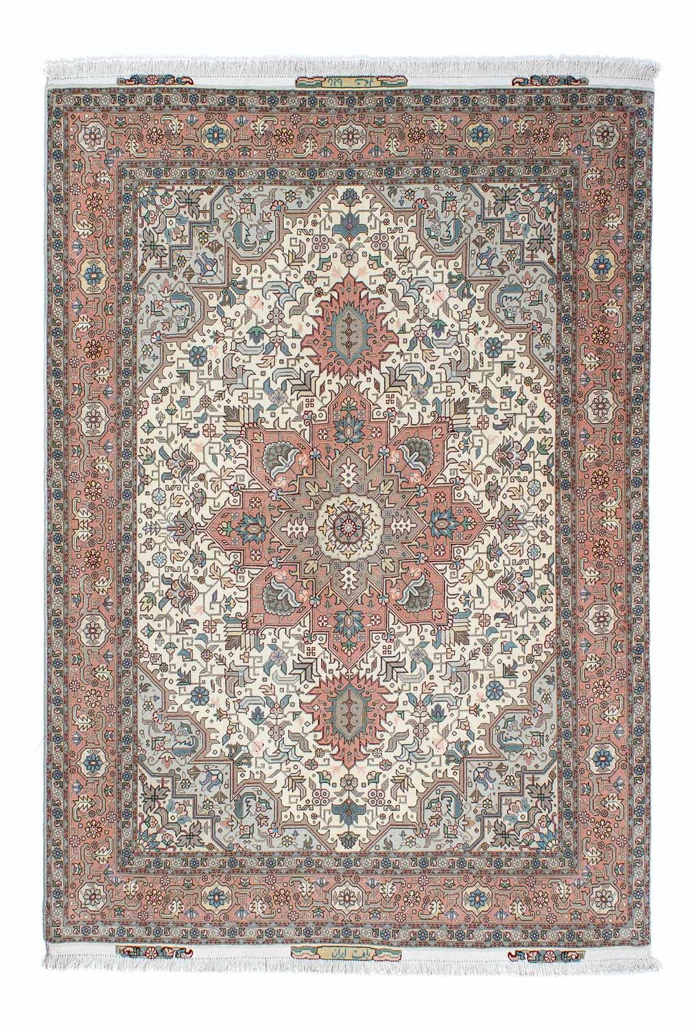Alfombra Persa - Tabriz - Real - 200 x 151 cm - beige