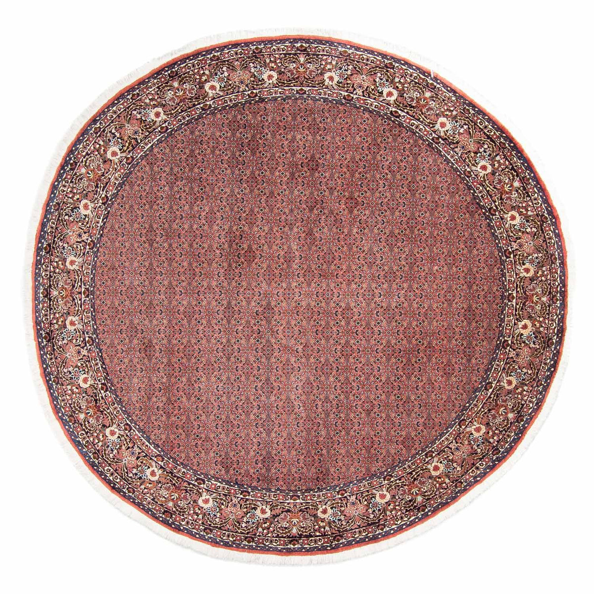 Alfombra persa - Bidjar redondo  - 300 x 300 cm - rojo claro