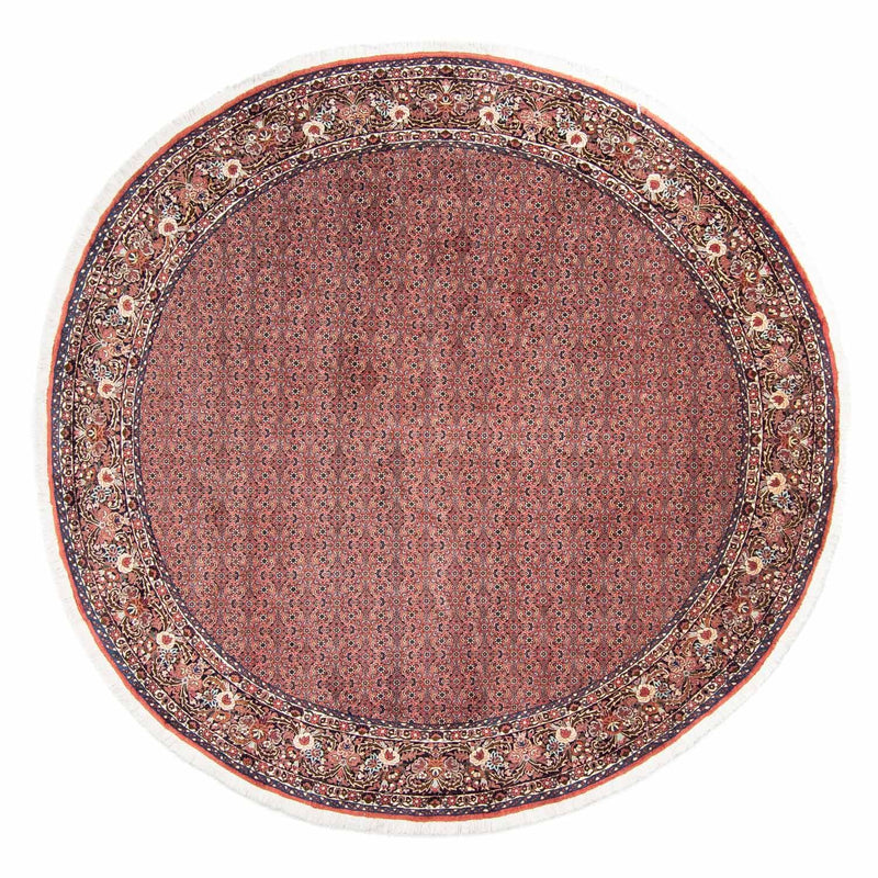 Alfombra persa - Bidjar redondo  - 300 x 300 cm - rojo claro