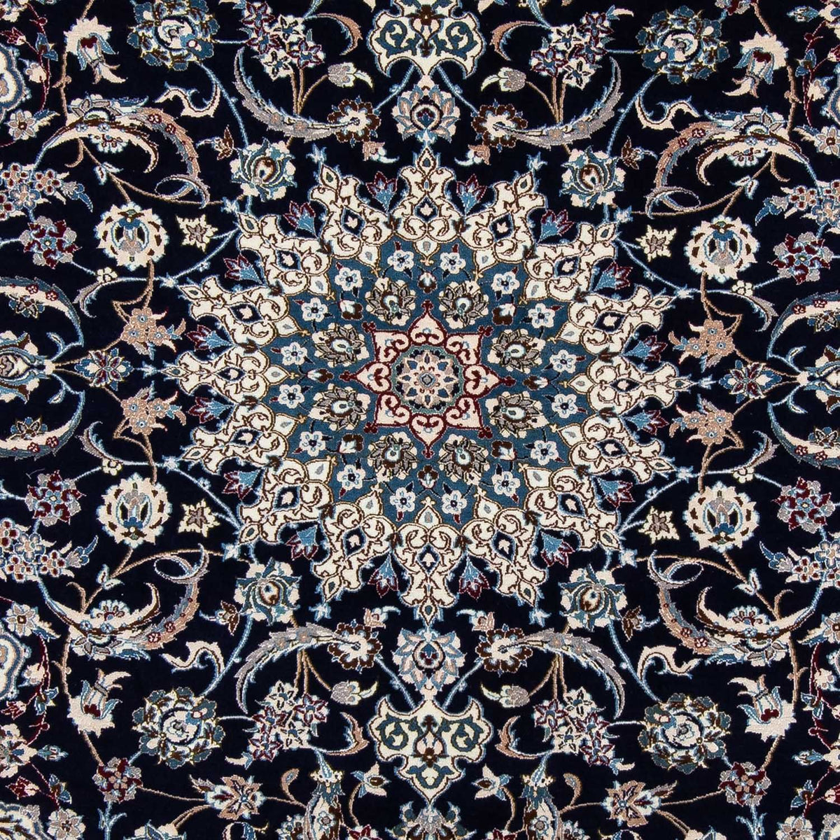 Alfombra Persa - Nain - Real - 303 x 203 cm - negro