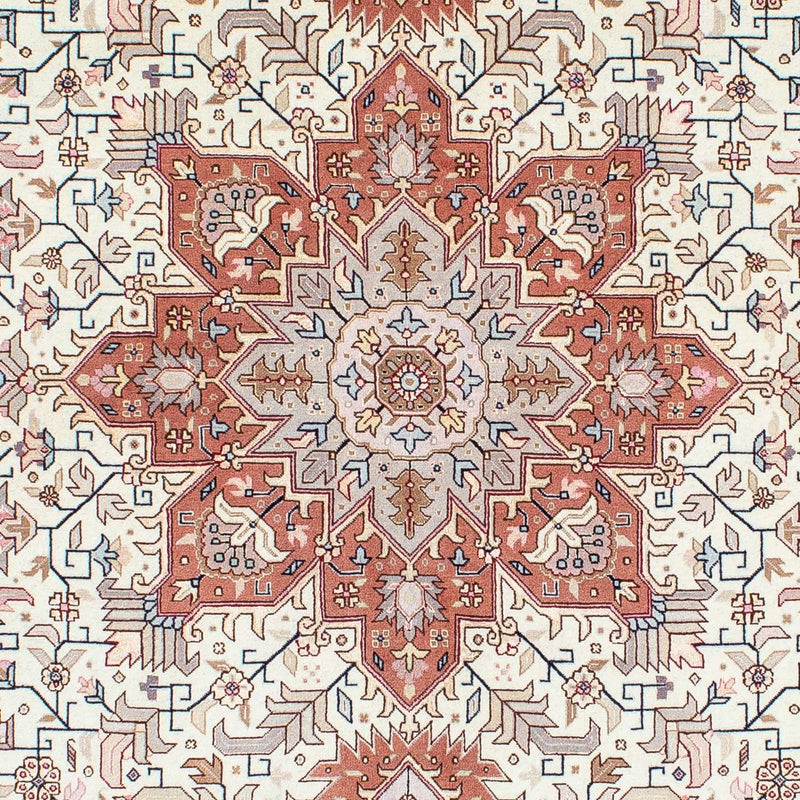 Alfombra Persa - Tabriz - Real - 201 x 149 cm - beige