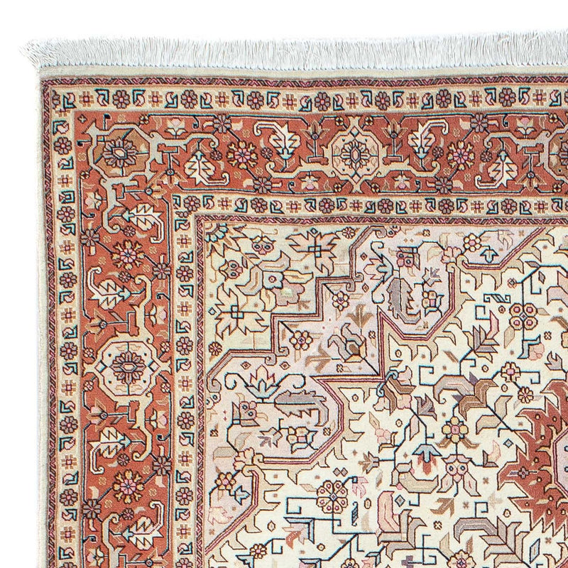 Alfombra Persa - Tabriz - Real - 201 x 149 cm - beige