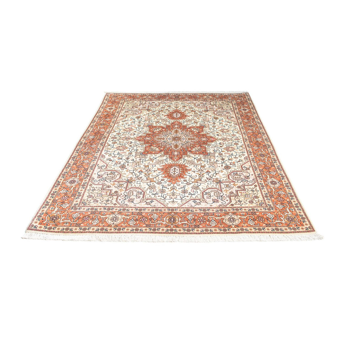 Alfombra Persa - Tabriz - Real - 201 x 149 cm - beige