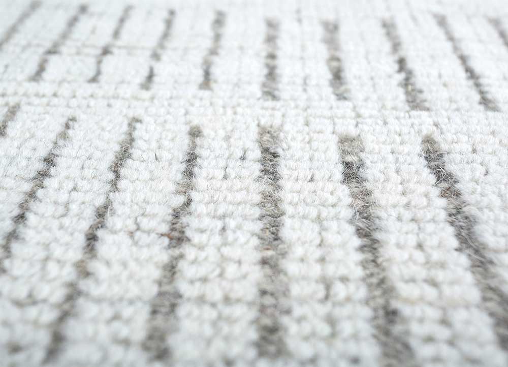 Alfombra de lana cuadrado  - 75 x 75 cm - crema