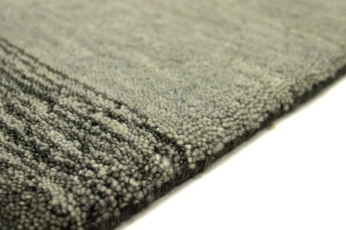 Alfombra de pasillo Alfombra Gabbeh - Indus - 200 x 80 cm - plata