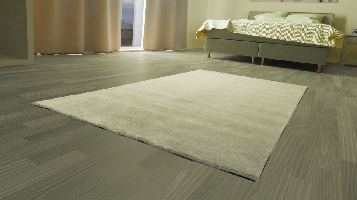 Alfombra Gabbeh - Indus - 160 x 90 cm - plata
