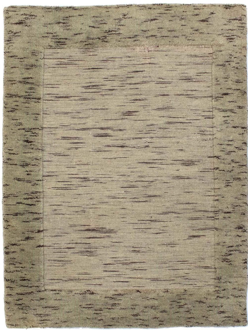Alfombra de lana - 90 x 60 cm - plata