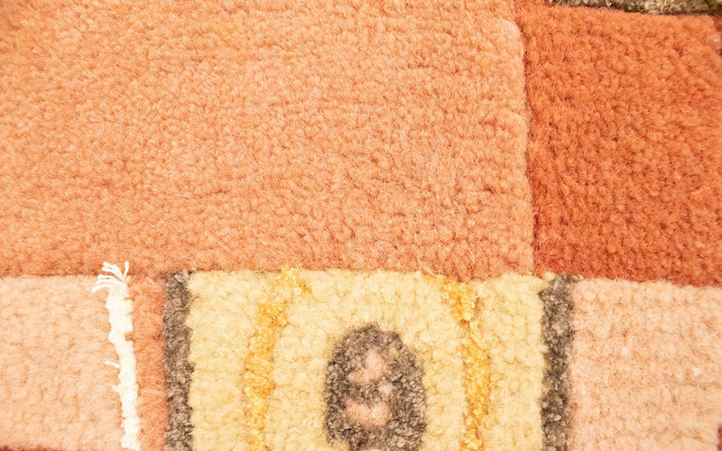 Alfombra de Nepal - 60 x 40 cm - rosa