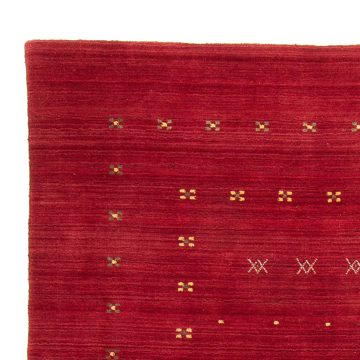 Alfombra Gabbeh - Loribaft Softy - 240 x 170 cm - rojo oscuro
