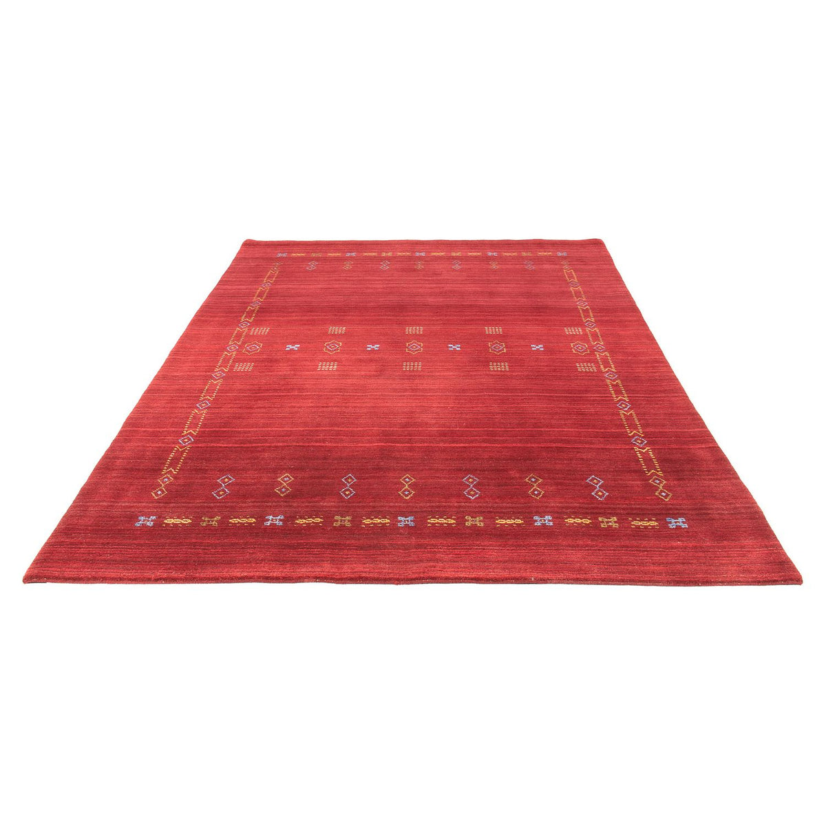 Alfombra Gabbeh - Loribaft Softy - 240 x 170 cm - rojo oscuro