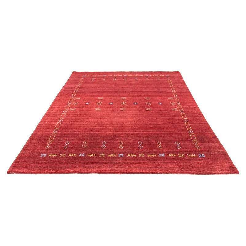 Alfombra Gabbeh - Loribaft Softy - 240 x 170 cm - rojo oscuro