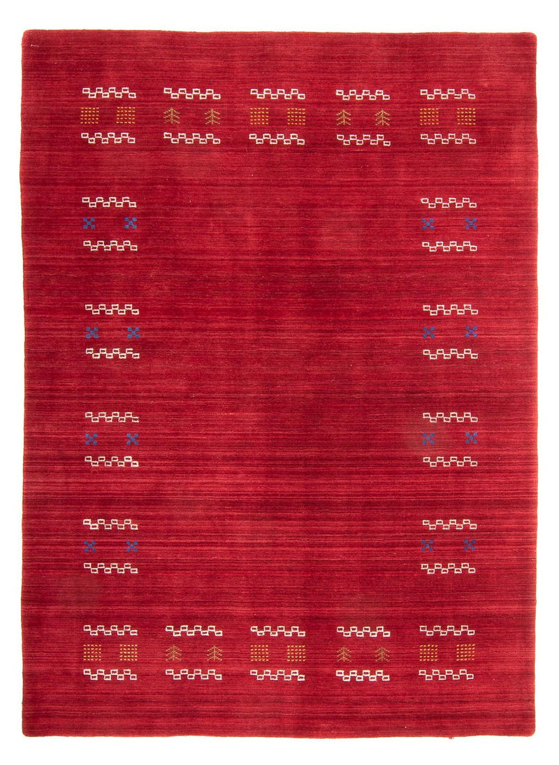 Alfombra Gabbeh - Loribaft Softy - 240 x 170 cm - rojo oscuro