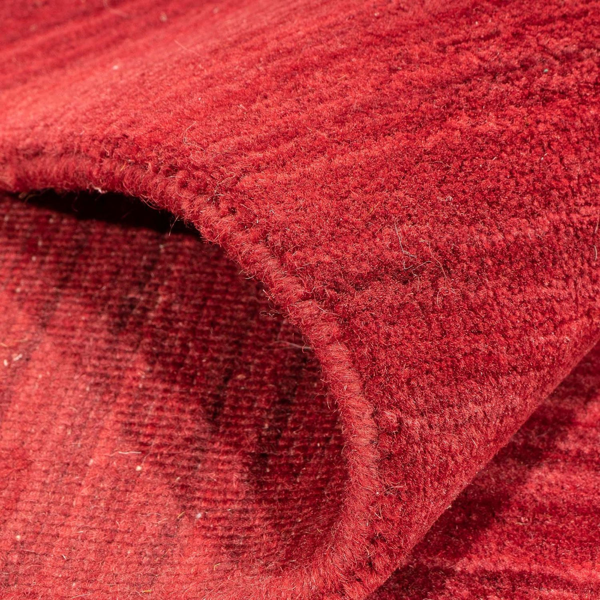 Alfombra Gabbeh - Loribaft Softy - 240 x 170 cm - rojo oscuro
