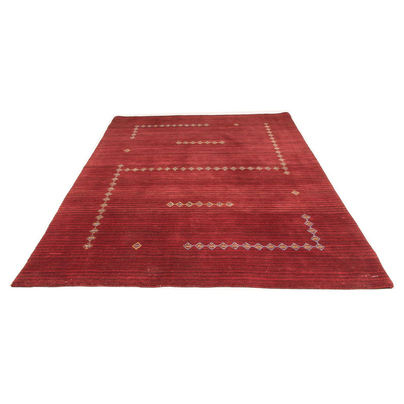 Alfombra Gabbeh - Loribaft Softy - 240 x 170 cm - rojo oscuro
