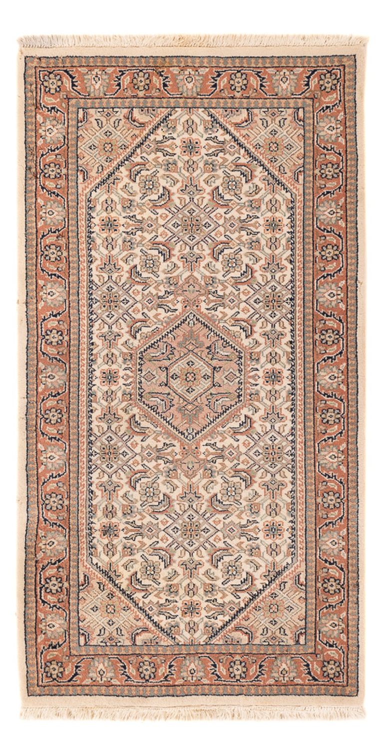 Alfombra oriental - Bidjar - Indus - 140 x 70 cm - beige oscuro