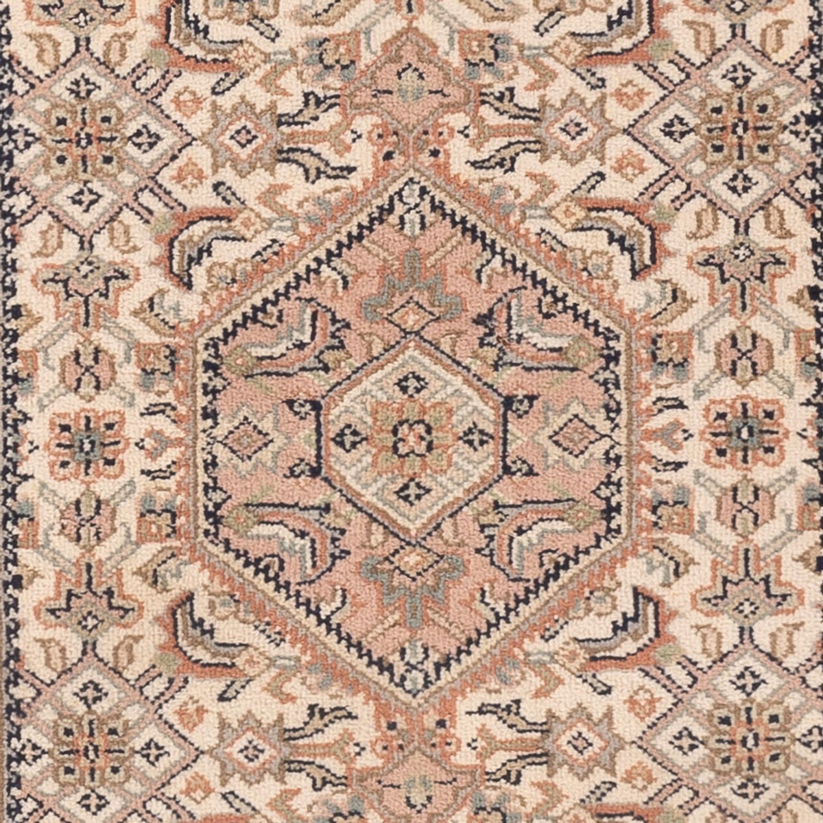 Alfombra oriental - Bidjar - Indus - 140 x 70 cm - beige oscuro