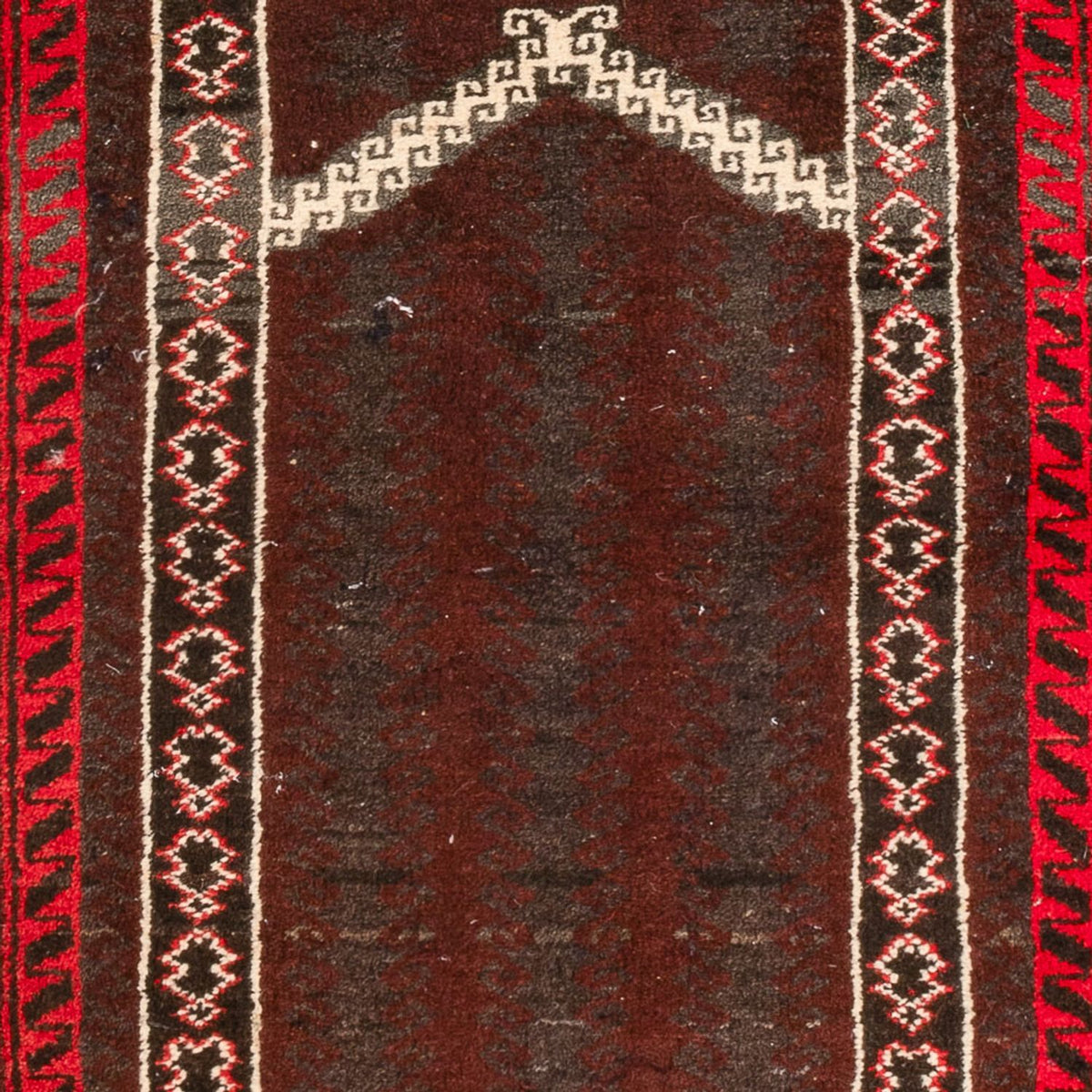 Alfombra Belutsch - 147 x 97 cm - rojo oscuro