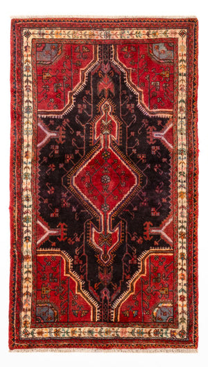 Alfombra de pasillo Alfombra persa - Nómada - 197 x 77 cm - rojo oscuro