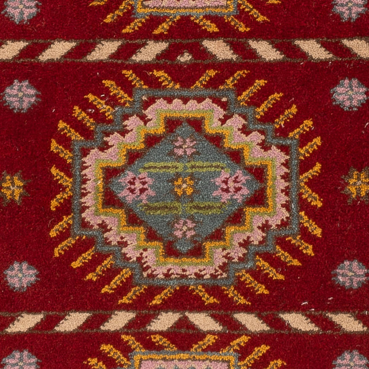 Alfombra oriental - 160 x 90 cm - rojo oscuro