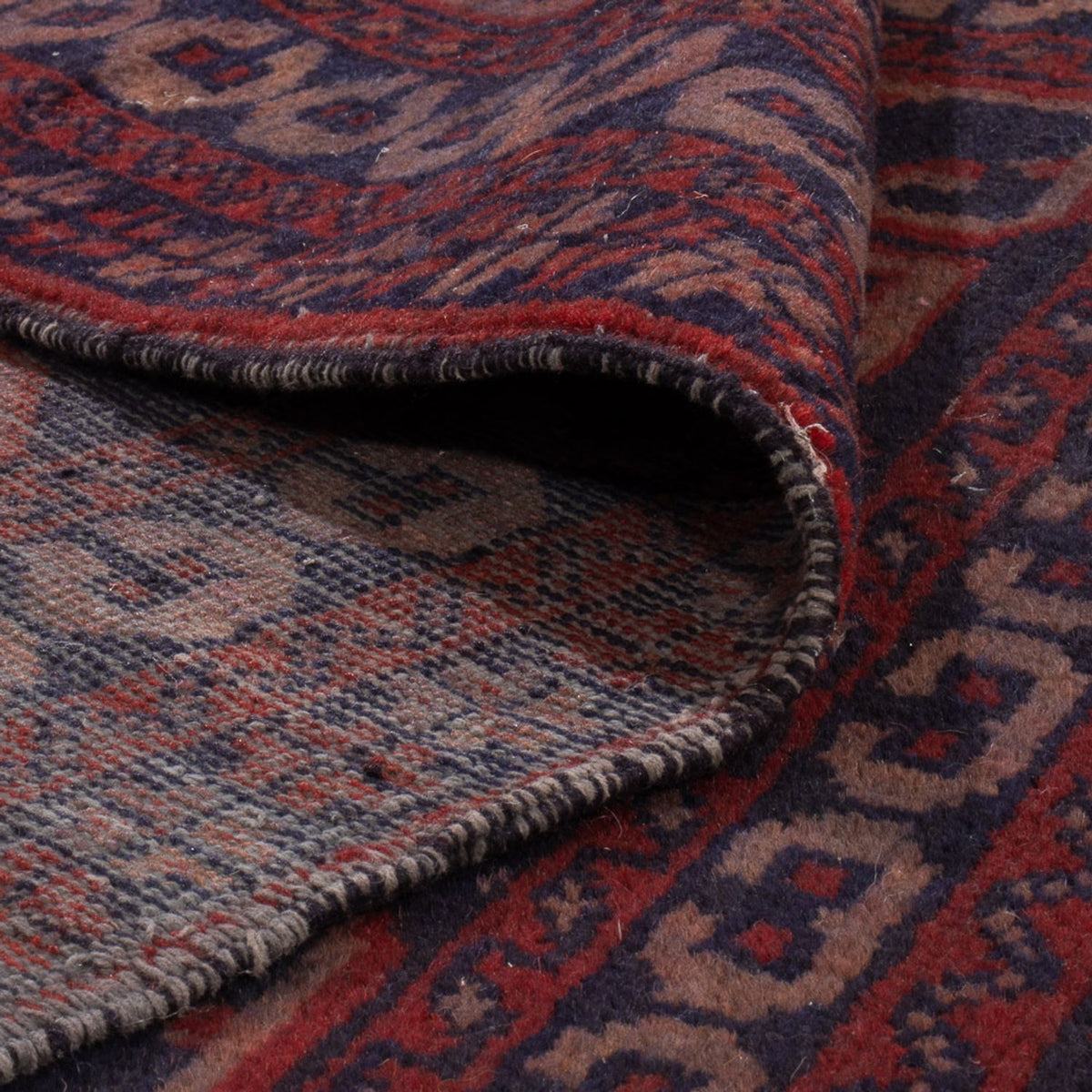 Alfombra Belutsch - 120 x 60 cm - rojo burdeos