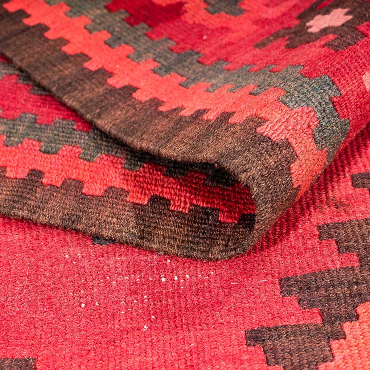 Alfombra de pasillo Alfombra Kelim - Antigua - 325 x 118 cm - multicolor