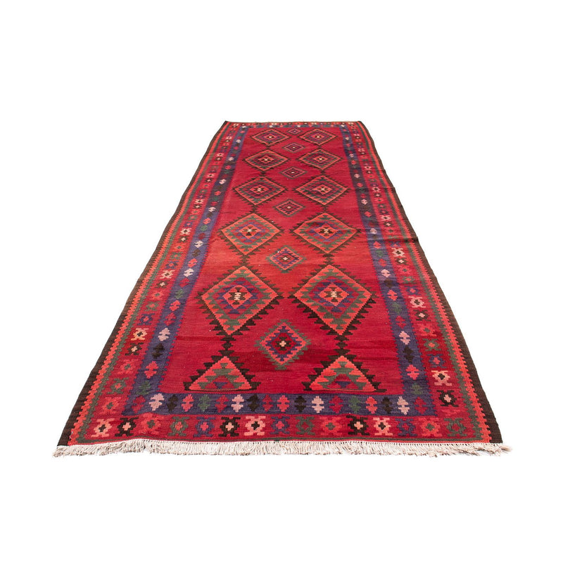 Alfombra de pasillo Alfombra Kelim - Antigua - 325 x 118 cm - multicolor