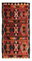 Alfombra de pasillo Alfombra Kelim - Antigua - 325 x 155 cm - multicolor