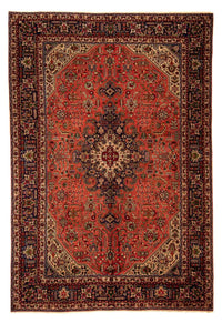 Alfombra persa - Tabriz - 295 x 195 cm - rojo claro