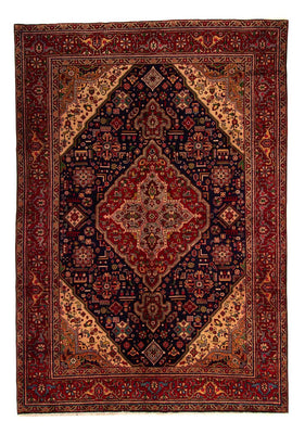 Alfombra persa - Tabriz - 297 x 197 cm - azul oscuro
