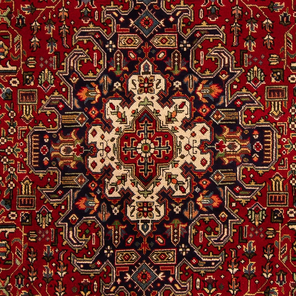 Alfombra persa - Tabriz - 305 x 195 cm - rojo oscuro