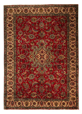 Alfombra persa - Tabriz - 300 x 203 cm - rojo oscuro
