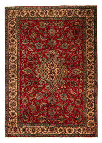 Alfombra persa - Tabriz - 300 x 203 cm - rojo oscuro