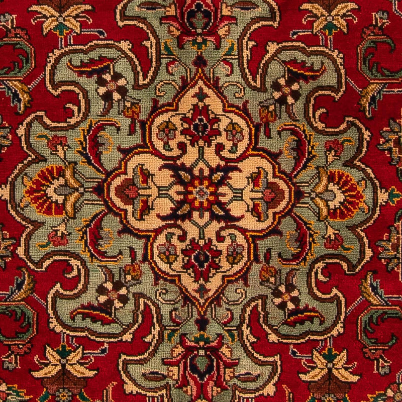 Alfombra persa - Tabriz - 300 x 203 cm - rojo oscuro