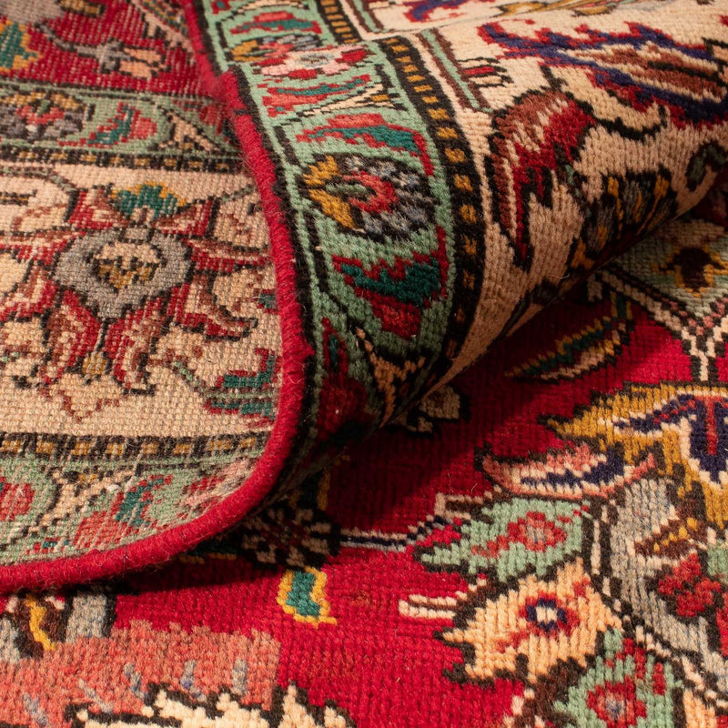 Alfombra persa - Tabriz - 300 x 203 cm - rojo oscuro