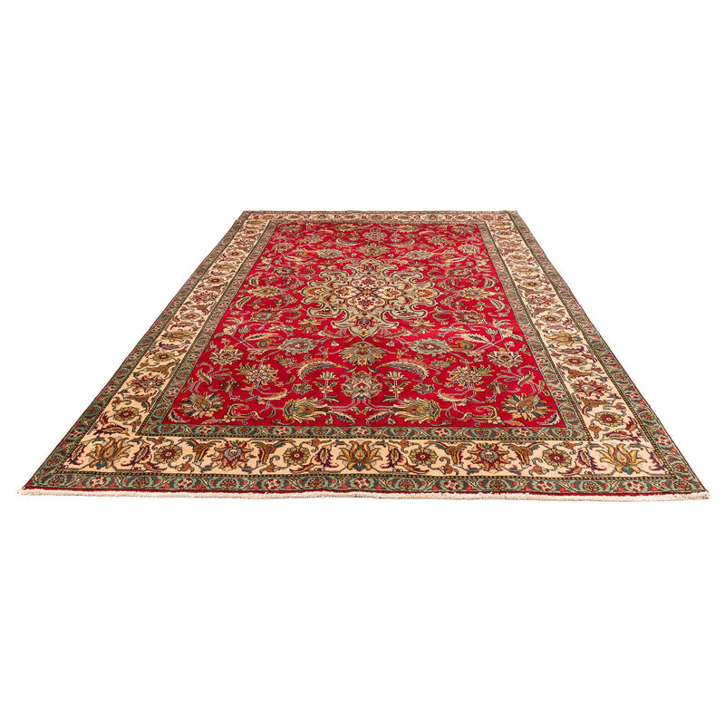 Alfombra persa - Tabriz - 300 x 203 cm - rojo oscuro