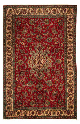 Alfombra persa - Tabriz - 305 x 200 cm - rojo oscuro