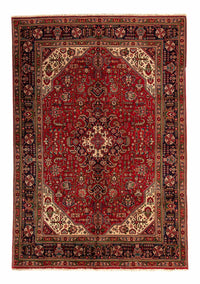 Alfombra persa - Tabriz - 295 x 195 cm - rojo oscuro
