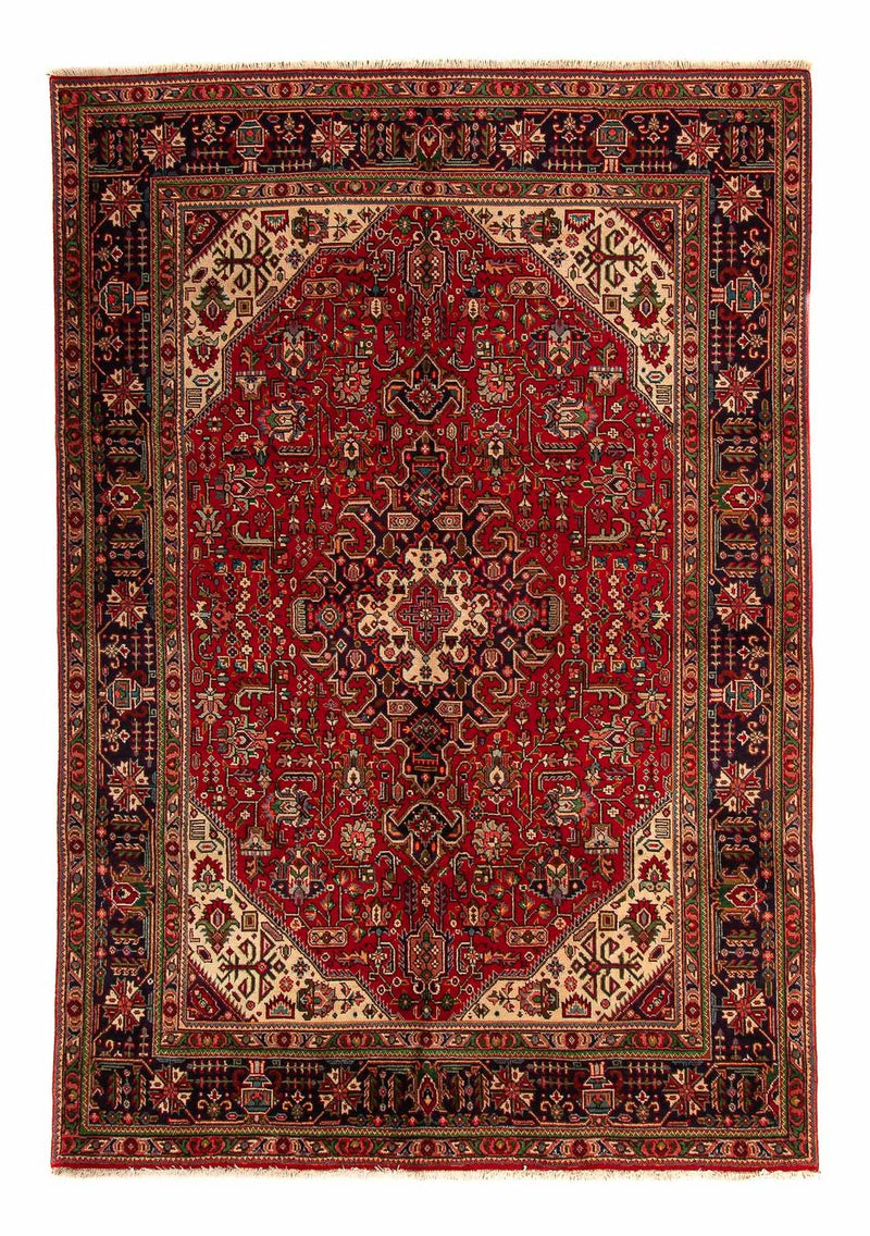 Alfombra persa - Tabriz - 295 x 195 cm - rojo oscuro