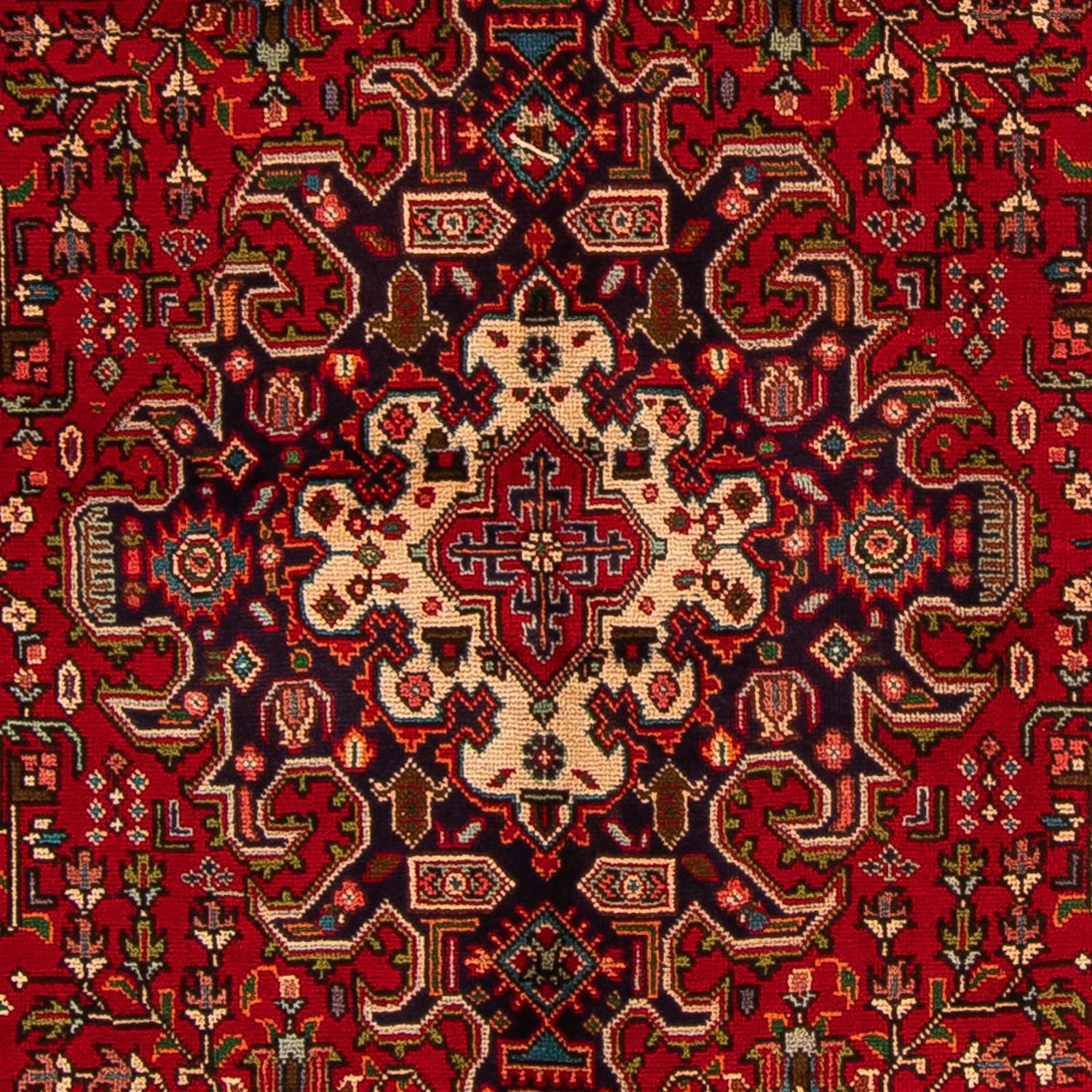 Alfombra persa - Tabriz - 295 x 195 cm - rojo oscuro