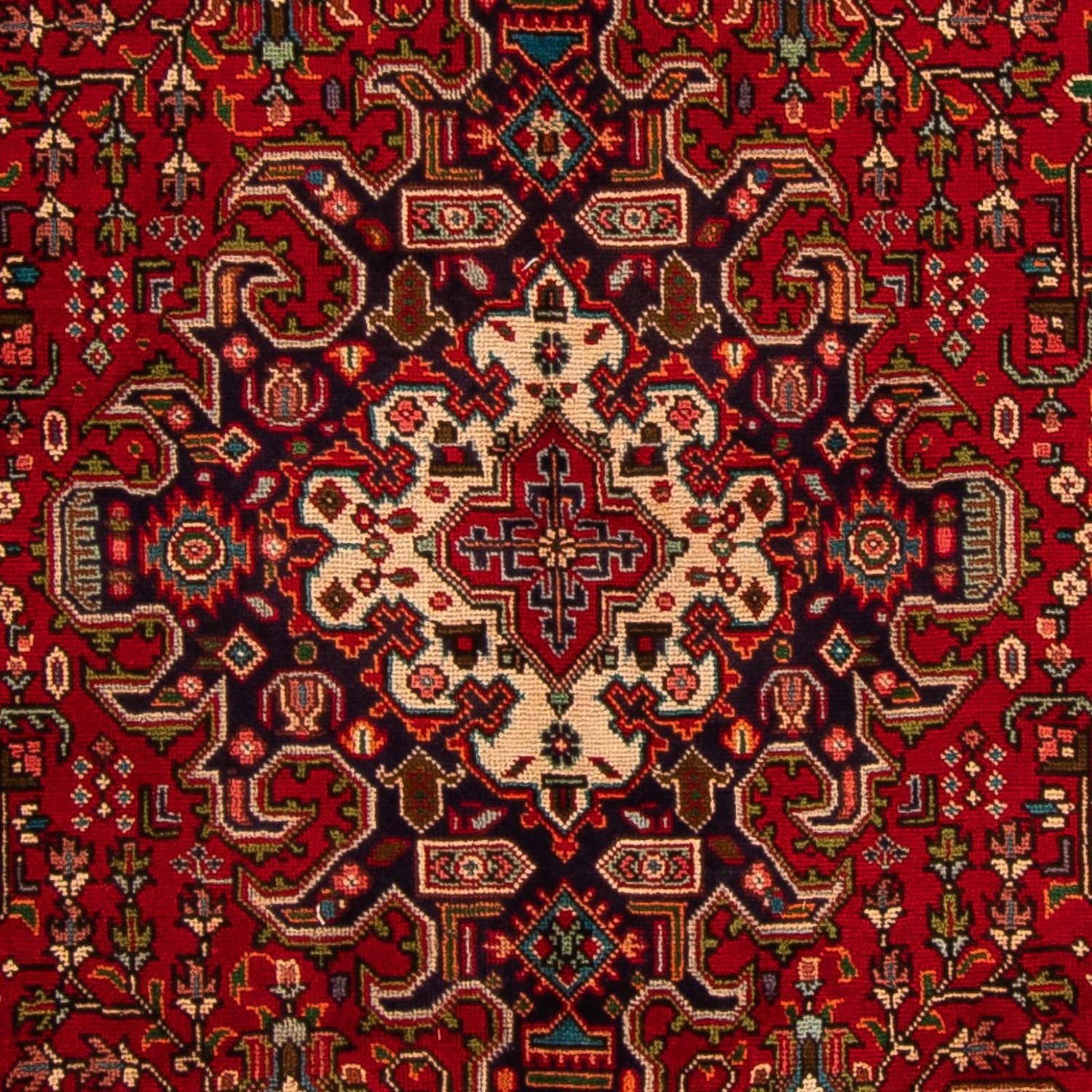 Alfombra persa - Tabriz - 297 x 195 cm - rojo oscuro