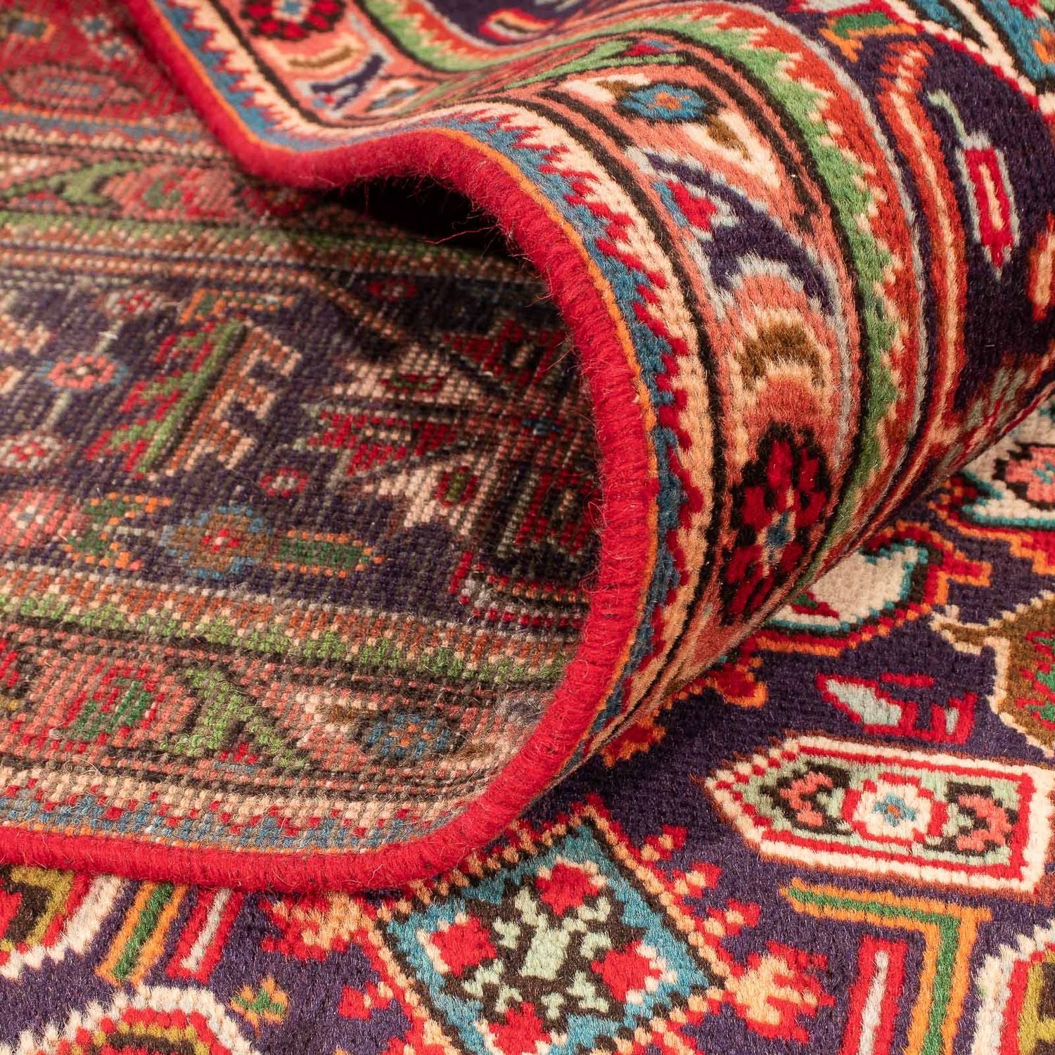 Alfombra persa - Tabriz - 297 x 195 cm - rojo oscuro