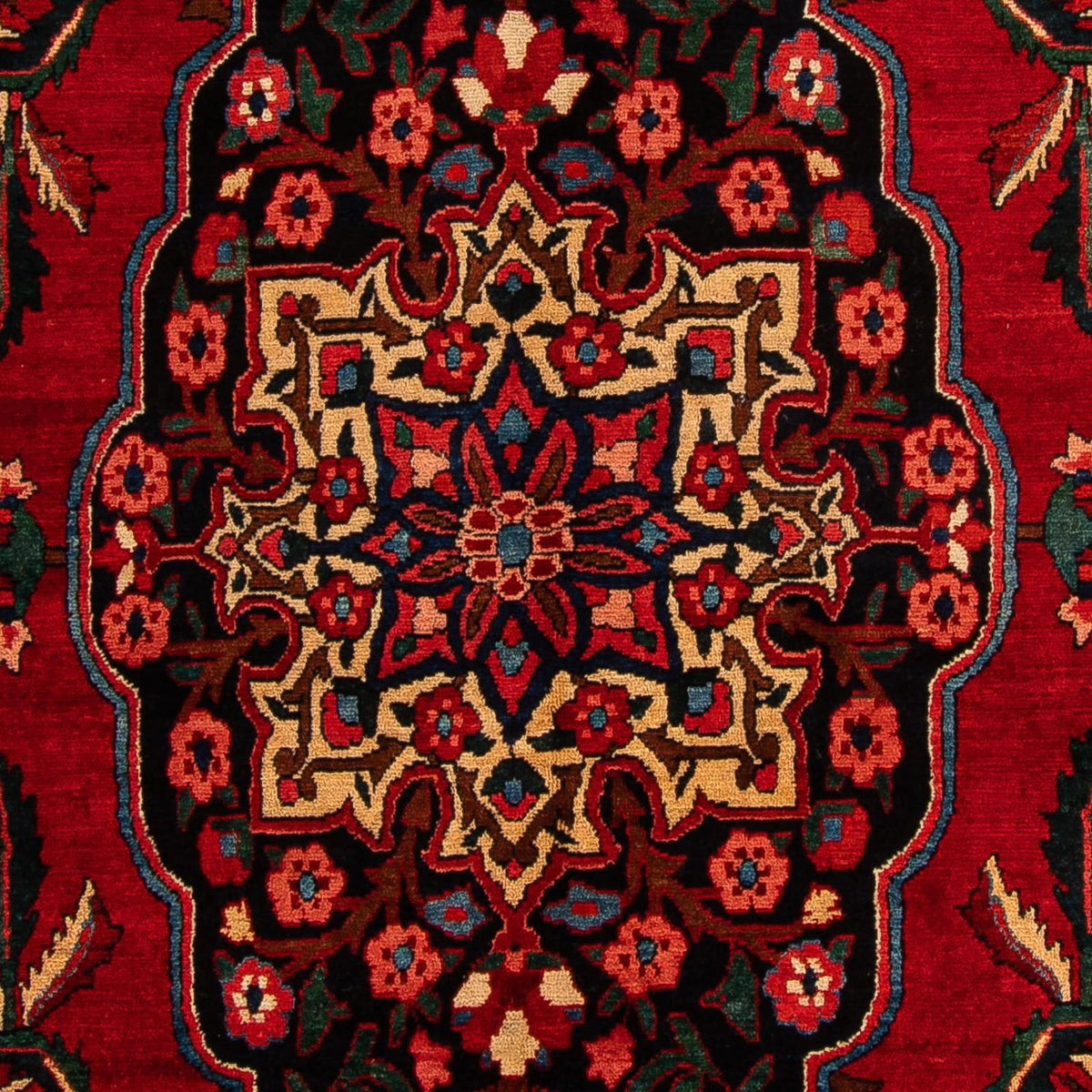 Alfombra persa - Nómada - 400 x 228 cm - rojo oscuro