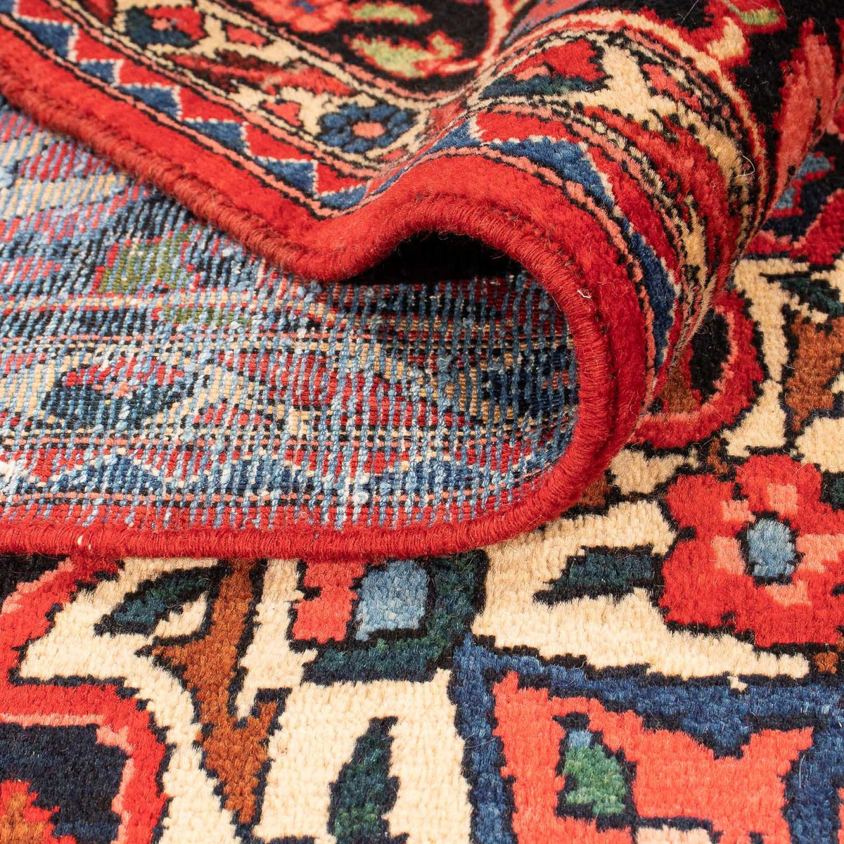 Alfombra persa - Nómada - 400 x 228 cm - rojo oscuro