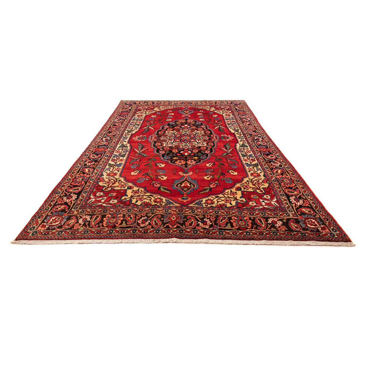 Alfombra persa - Nómada - 400 x 228 cm - rojo oscuro